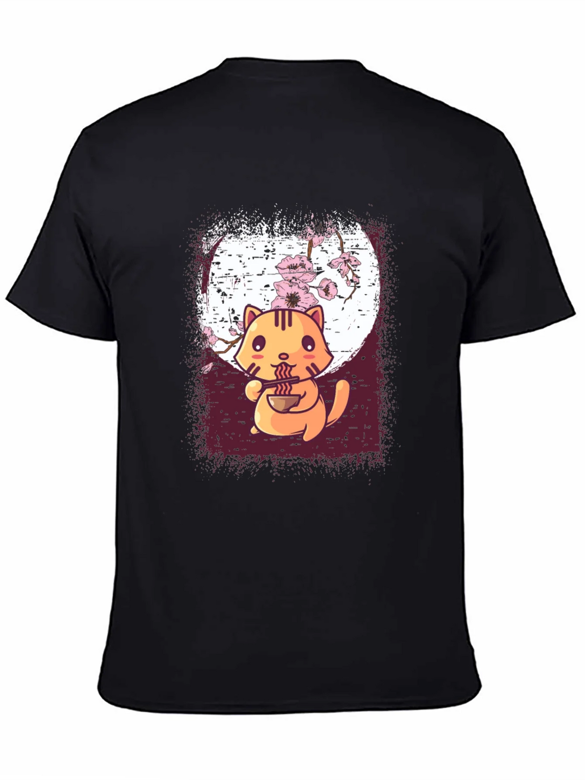 Ramen Cat Graphic Tee - Cute Anime Style product image 4