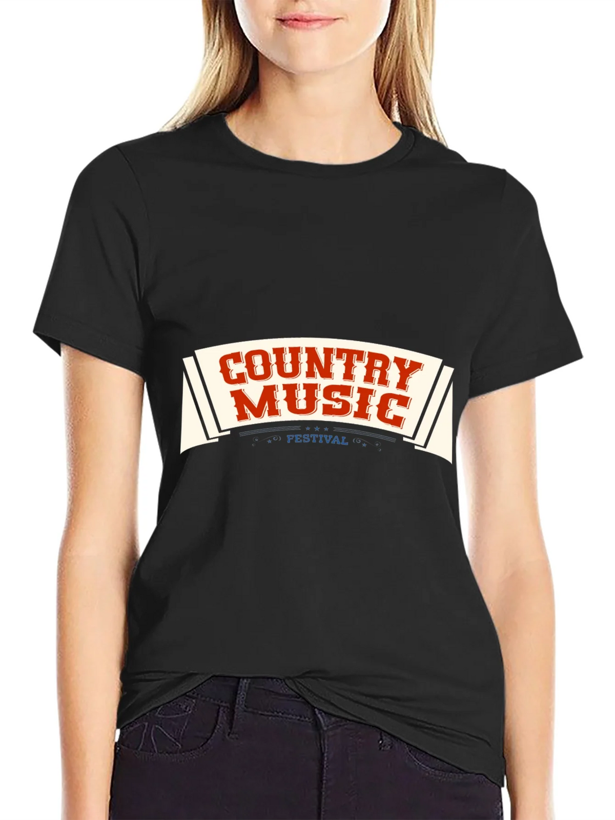 Country Music Festival Graphic T-Shirt - Black product image 2