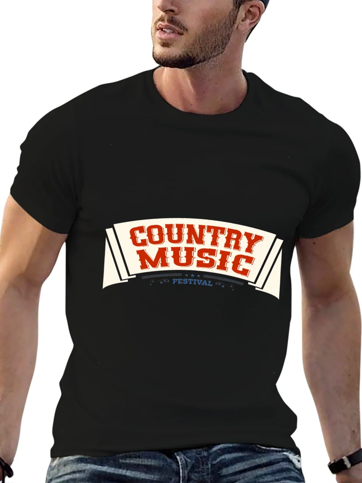 Country Music Festival Graphic T-Shirt - Black product image 6