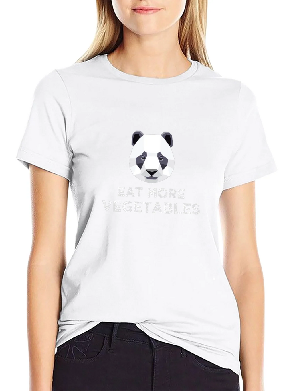 Eat More Vegetables Panda T-Shirt product image 7