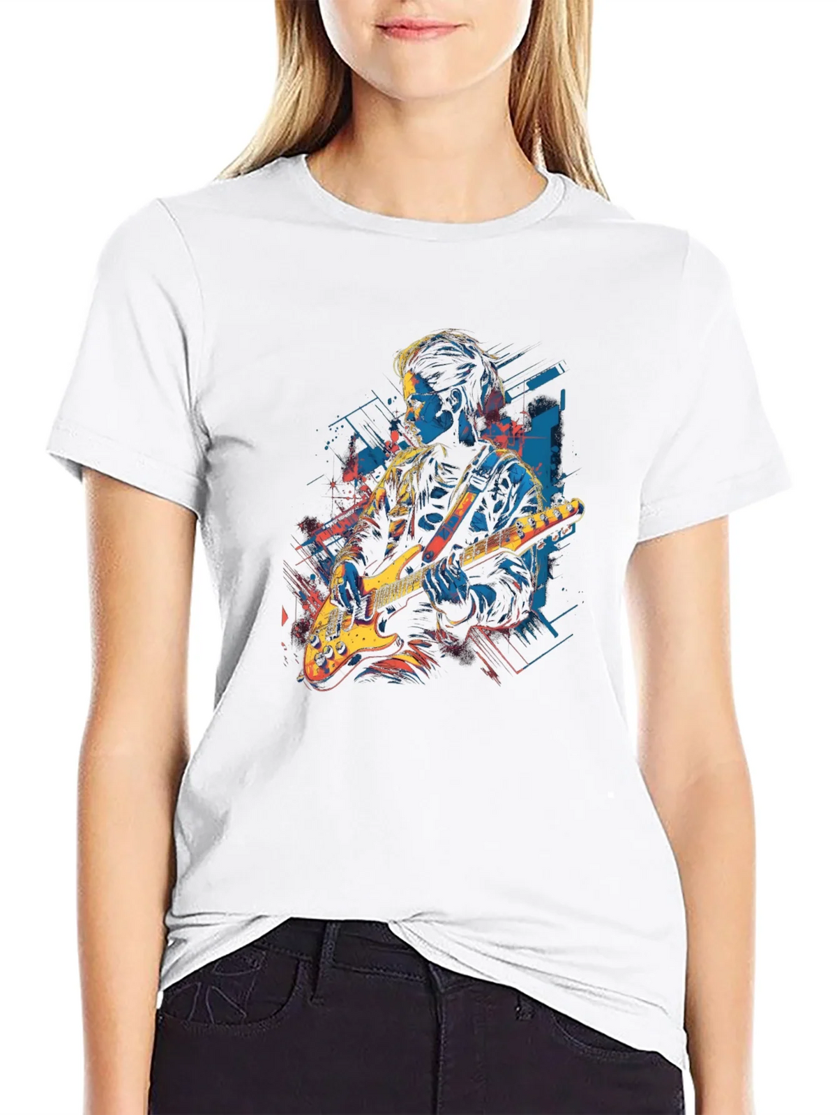 Guitar Player Graphic Black Tee product image 8