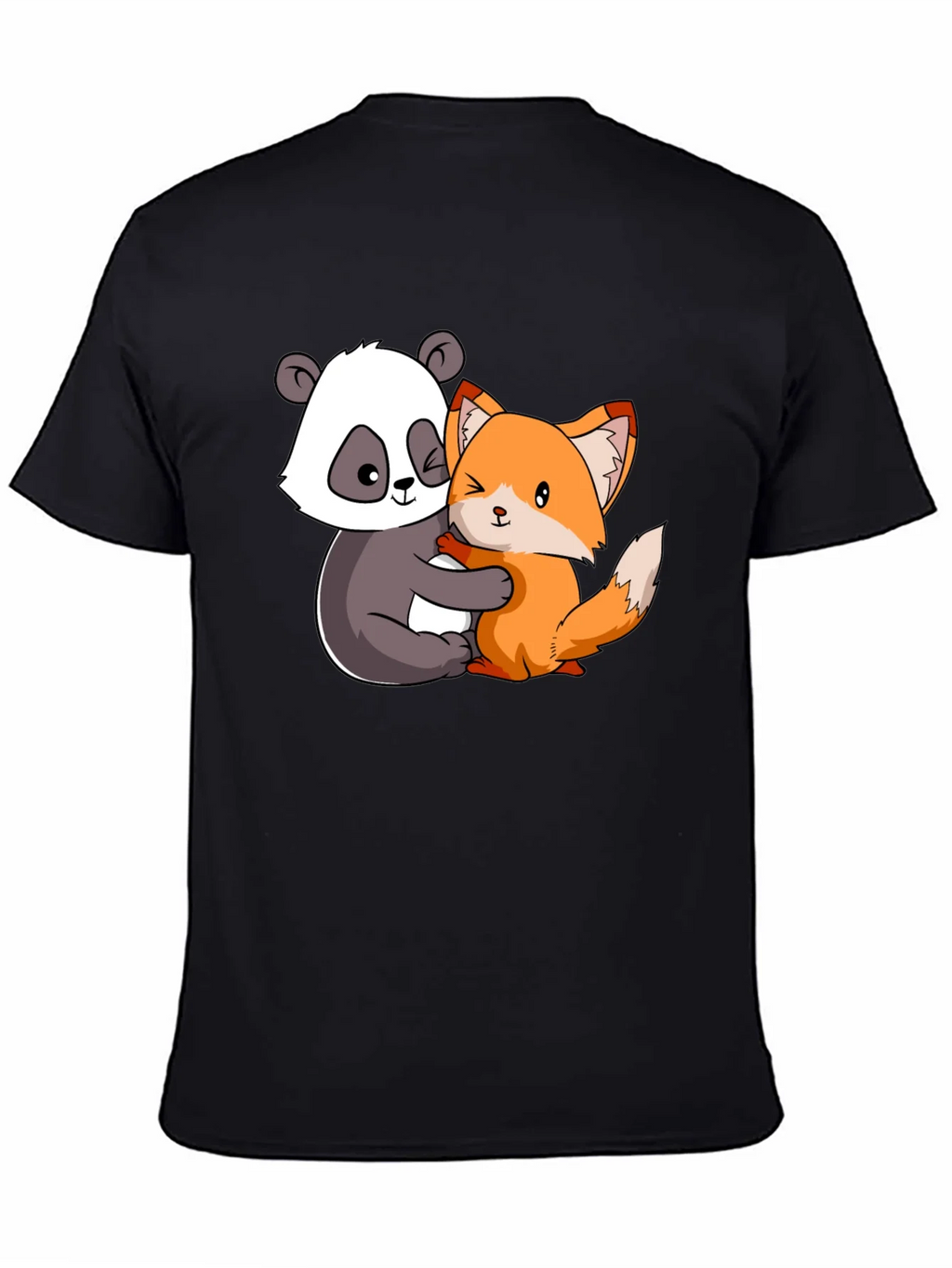 Panda and Fox Hug Graphic Tee product image 4
