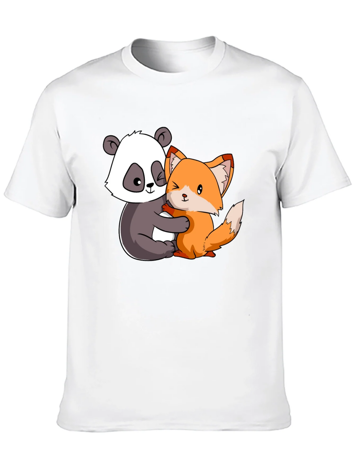 Panda and Fox Hug Graphic Tee product image 9