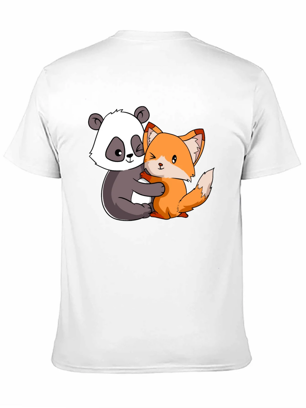 Panda and Fox Hug Graphic Tee product image 10