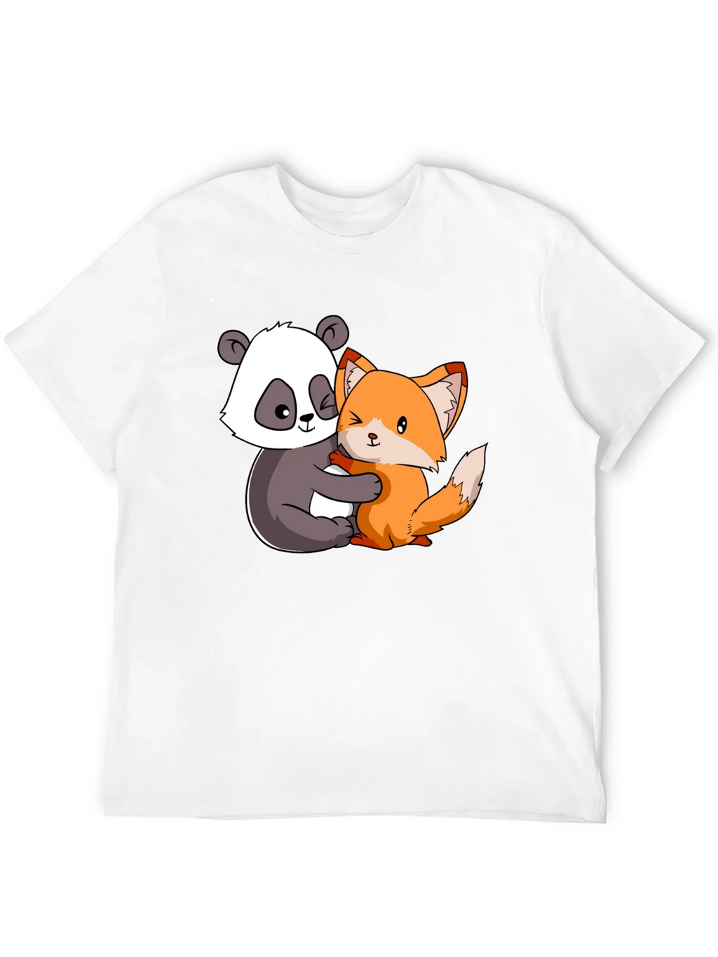 Panda and Fox Hug Graphic Tee product image 11