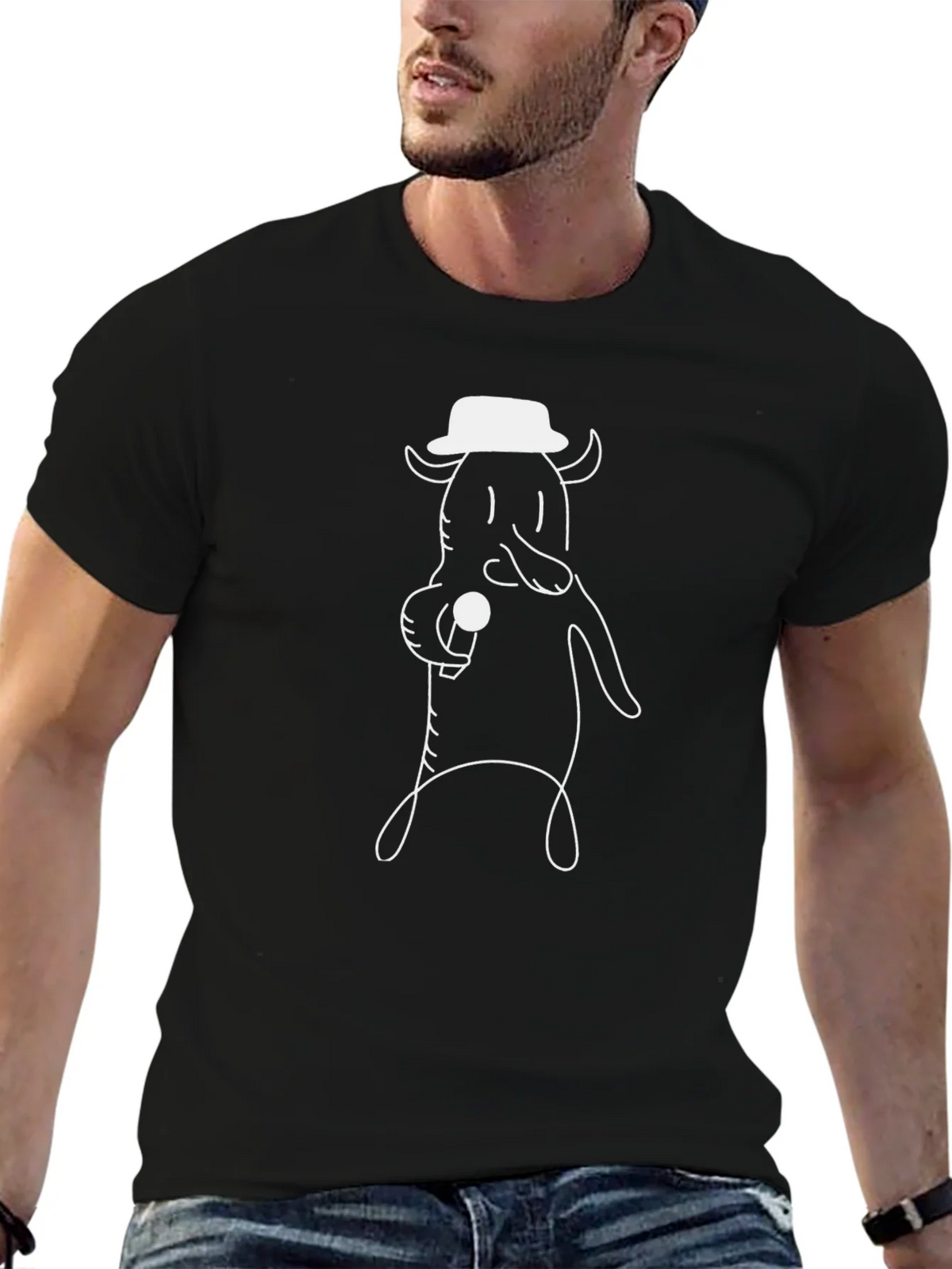 Cartoon Devil Graphic Tee - Black T-Shirt product image 6