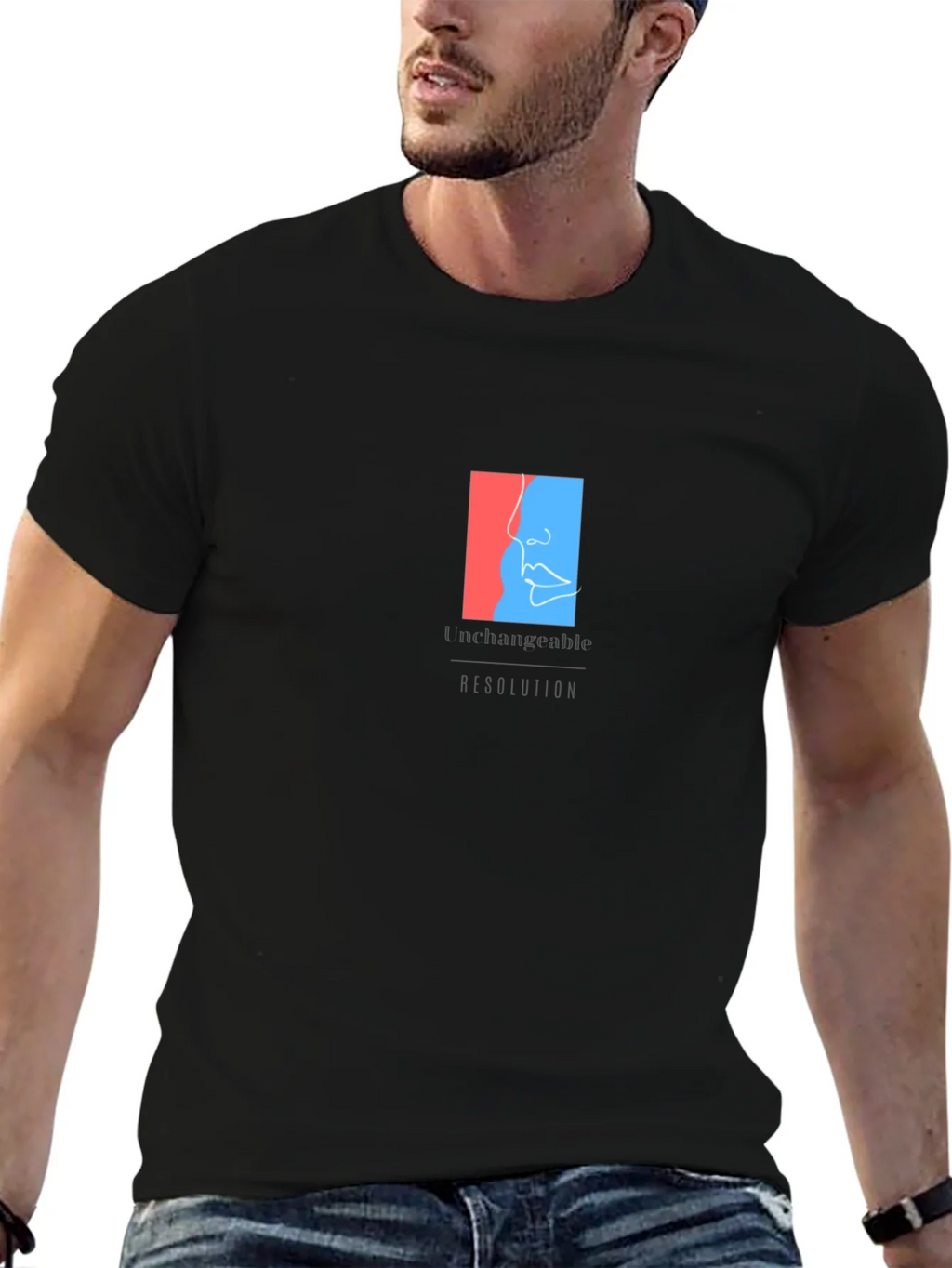 Unchangeable Graphic Tee - Premium Black Cotton product image 6