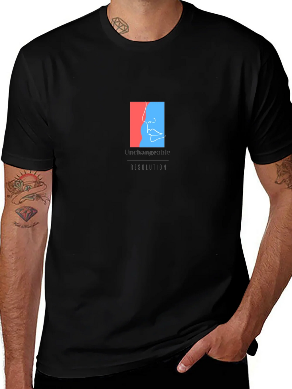 Unchangeable Graphic Tee - Premium Black Cotton product image 1