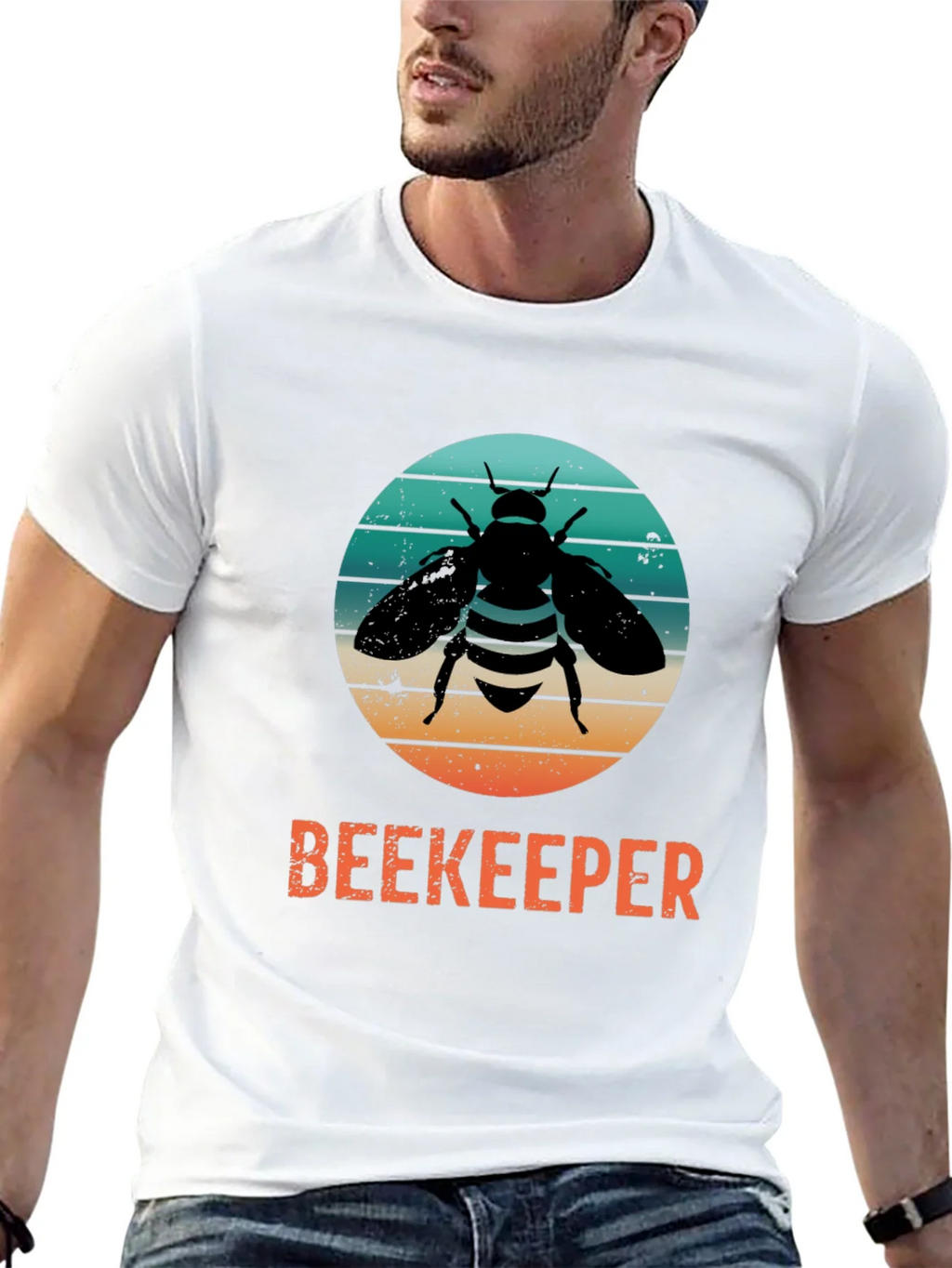 Beekeeper Bee T-Shirt - Honey Lover Retro Style Tee product image 12