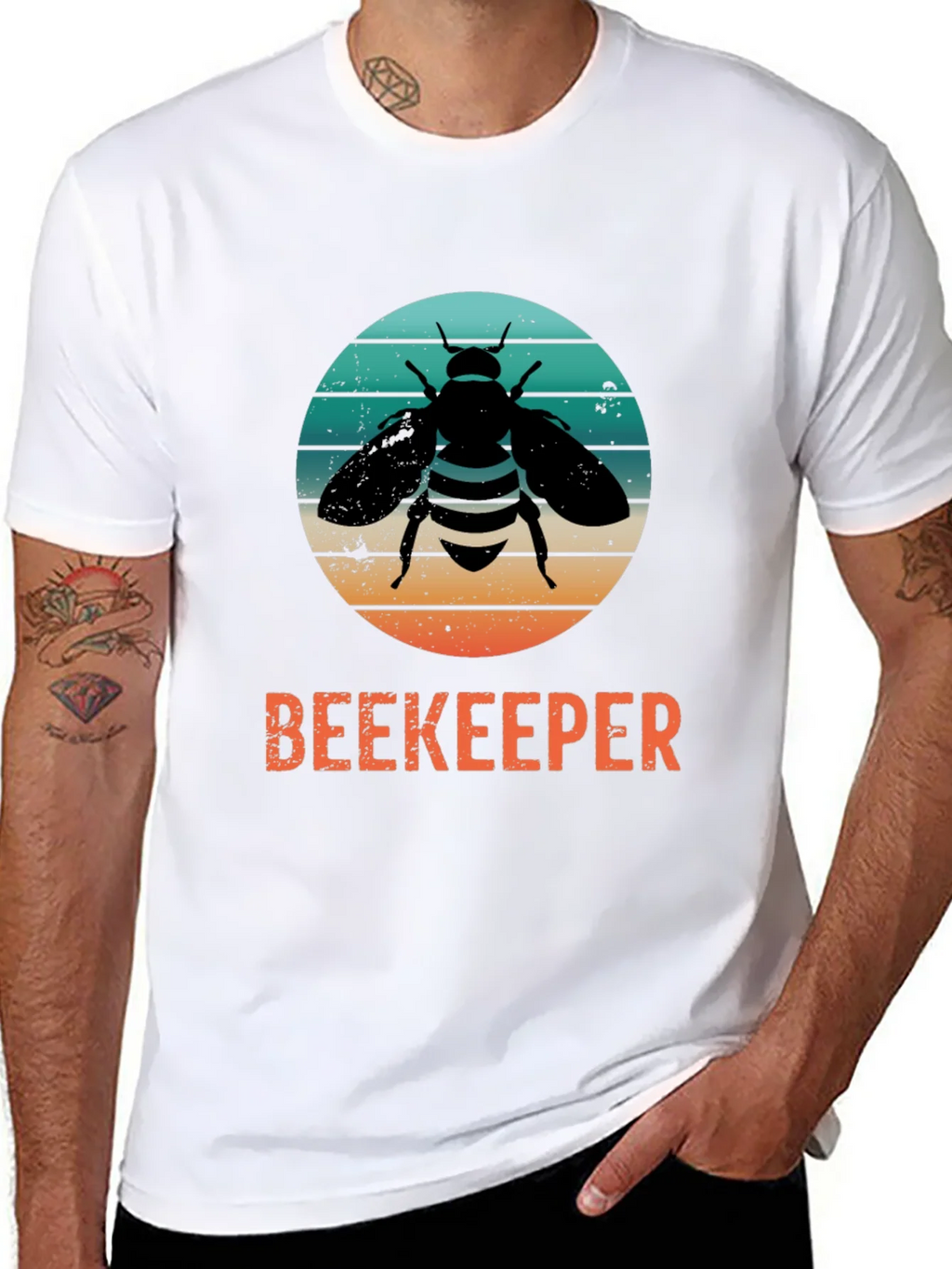 Beekeeper Bee T-Shirt - Honey Lover Retro Style Tee product image 7