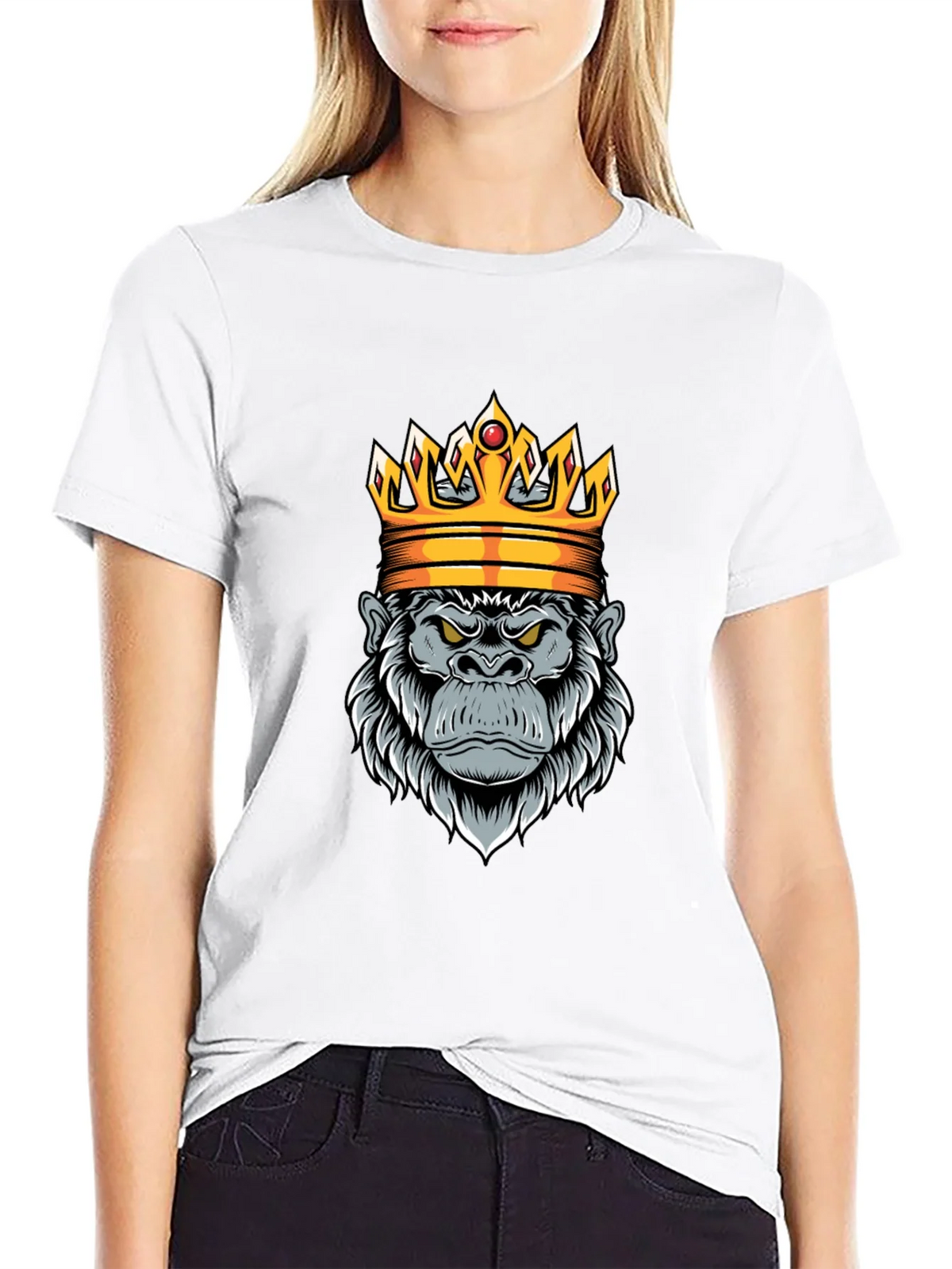 King Gorilla Graphic Tee - Black Cotton product image 7