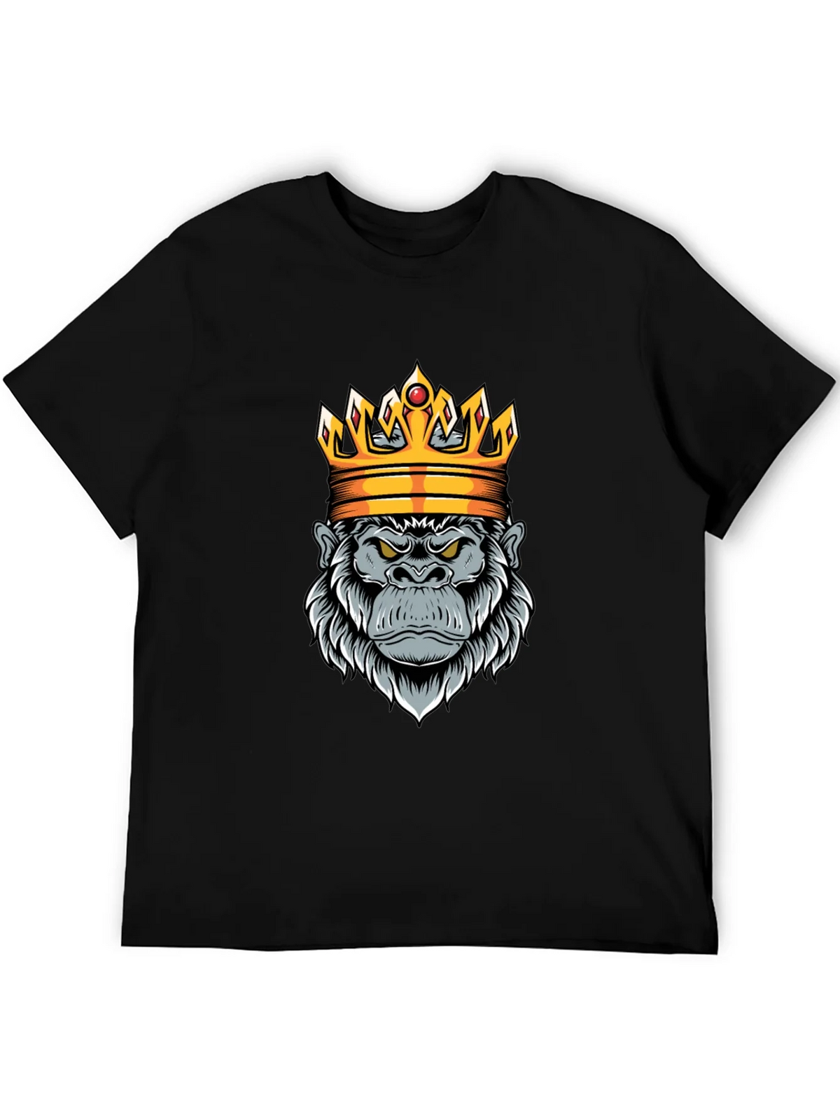 King Gorilla Graphic Tee - Black Cotton product image 5