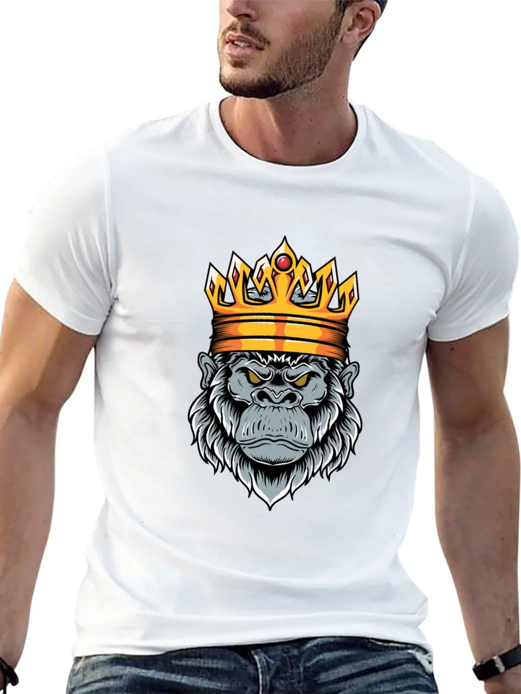 King Gorilla Graphic Tee - Black Cotton product image 11