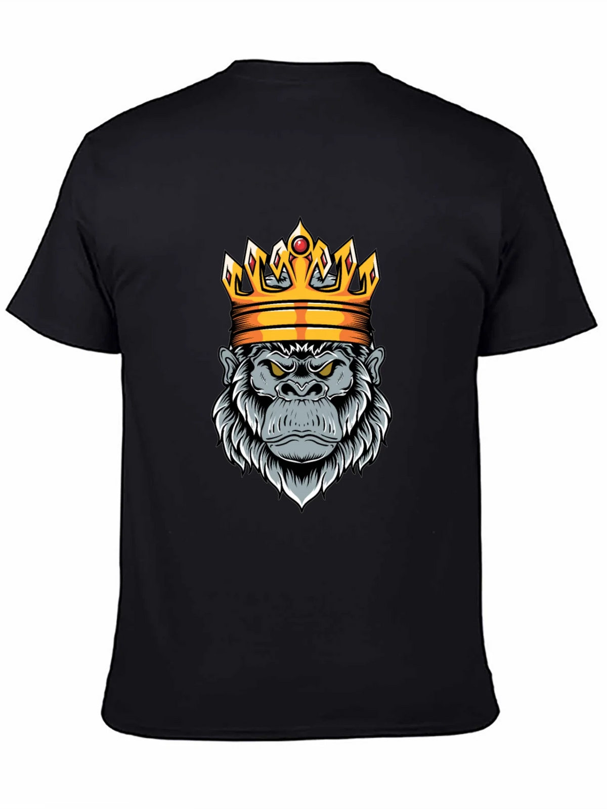 King Gorilla Graphic Tee - Black Cotton product image 4