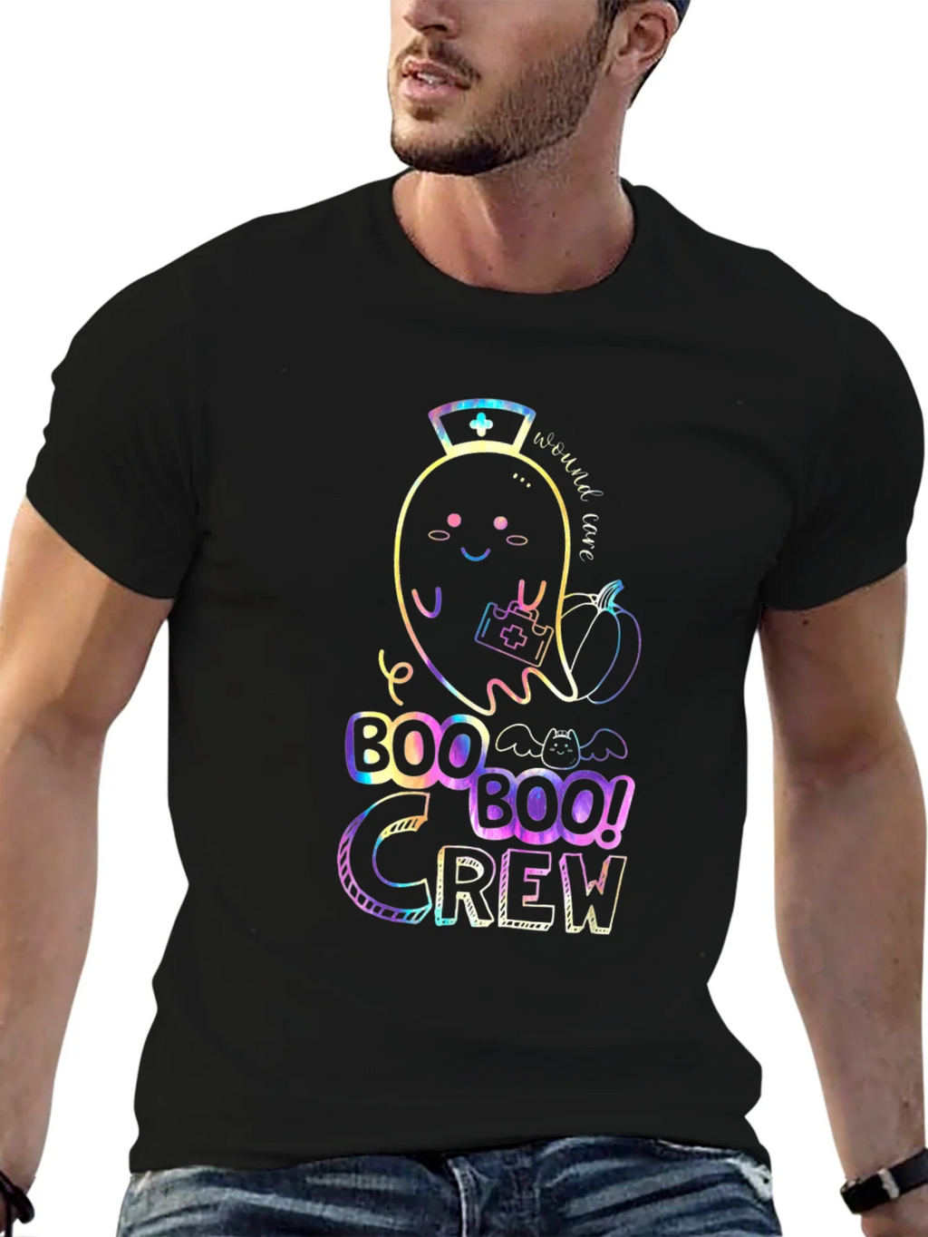 Boo Crew Halloween Nurse Ghost T-Shirt product image 5