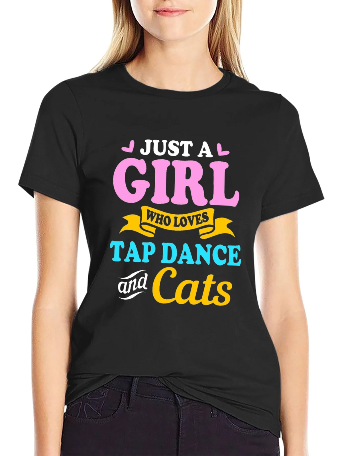 Just A Girl Who Loves Tap Dance & Cats T-Shirt product image 1