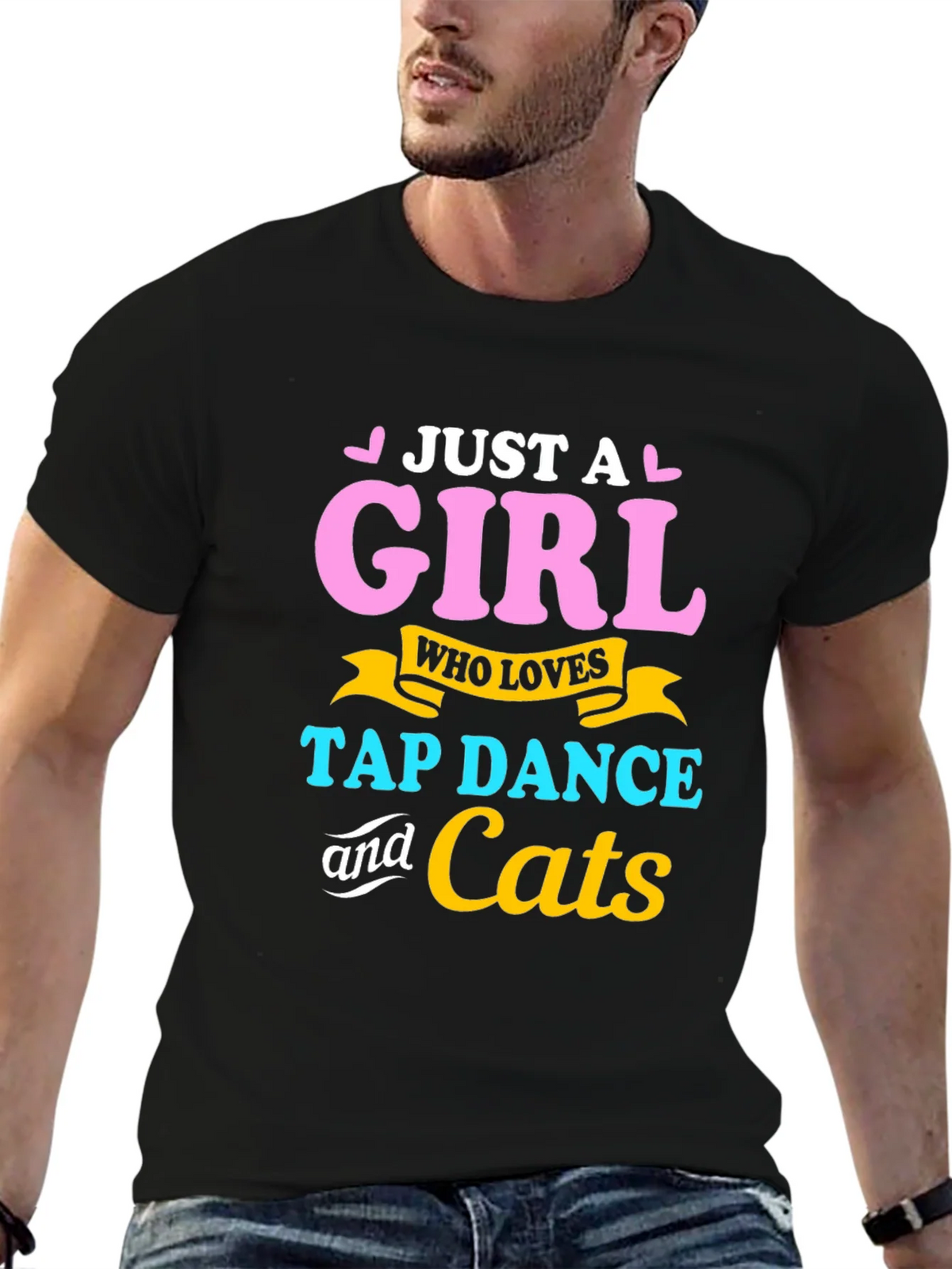 Just A Girl Who Loves Tap Dance & Cats T-Shirt product image 3