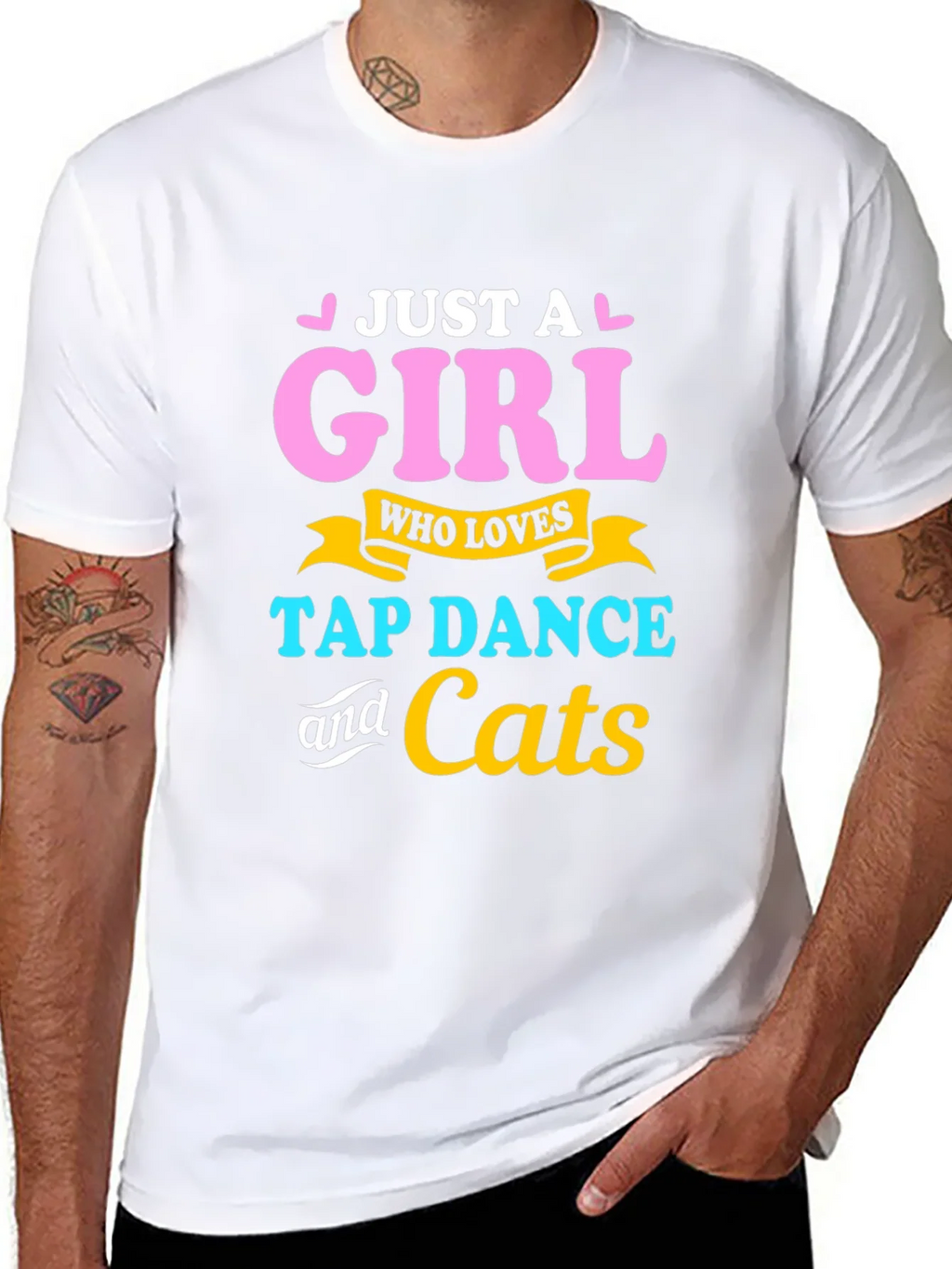 Just A Girl Who Loves Tap Dance & Cats T-Shirt product image 4