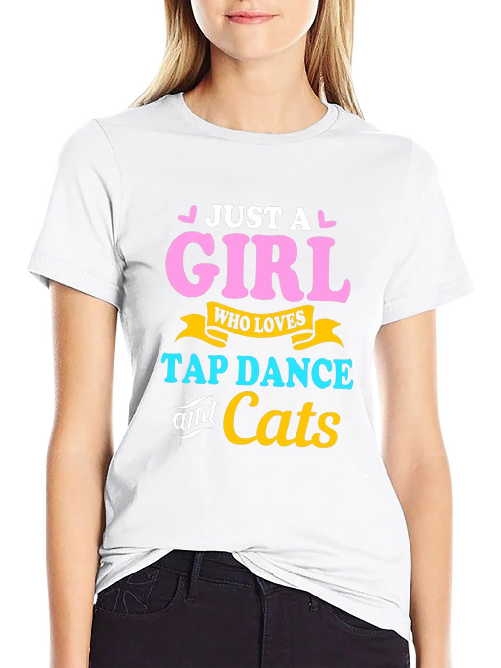 Just A Girl Who Loves Tap Dance & Cats T-Shirt product image 5