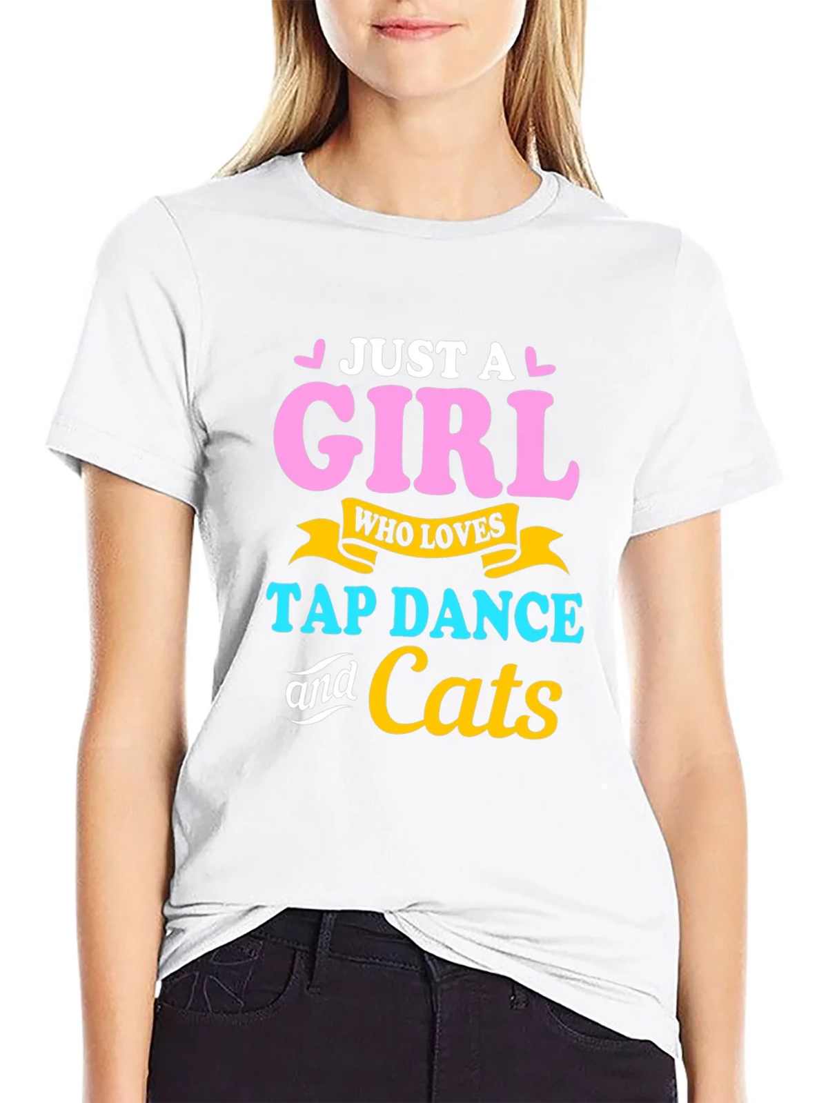 Just A Girl Who Loves Tap Dance & Cats T-Shirt product image 5