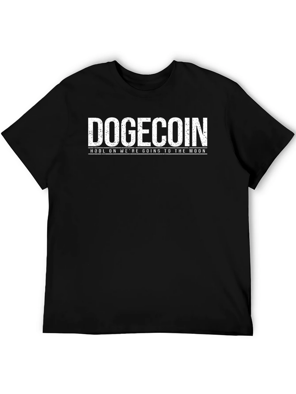 Dogecoin HODL Moon Black T-Shirt product image 5