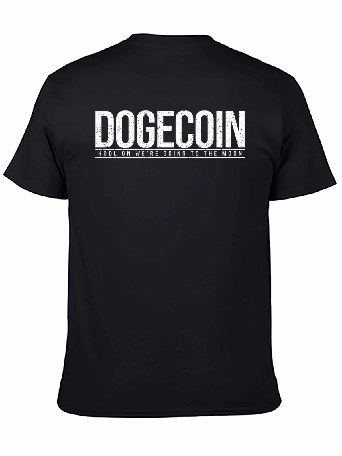 Dogecoin HODL Moon Black T-Shirt product image 4