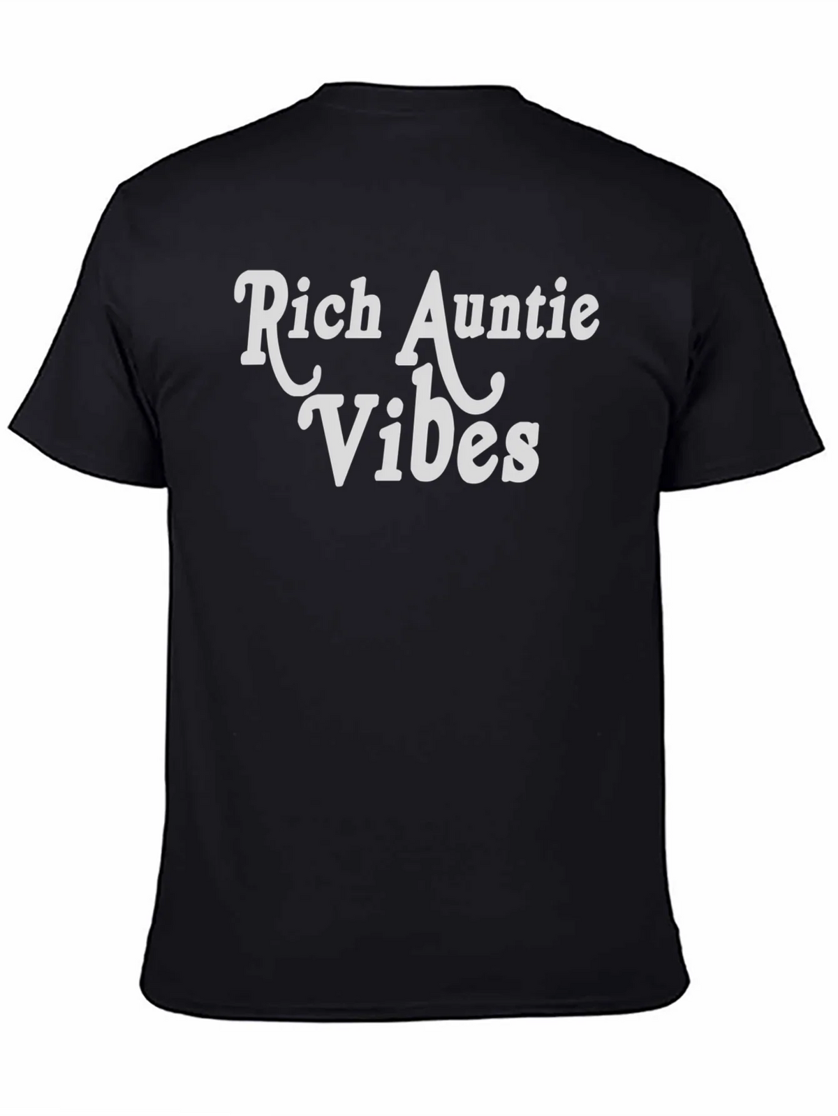 Rich Auntie Vibes Black T-Shirt product image 4