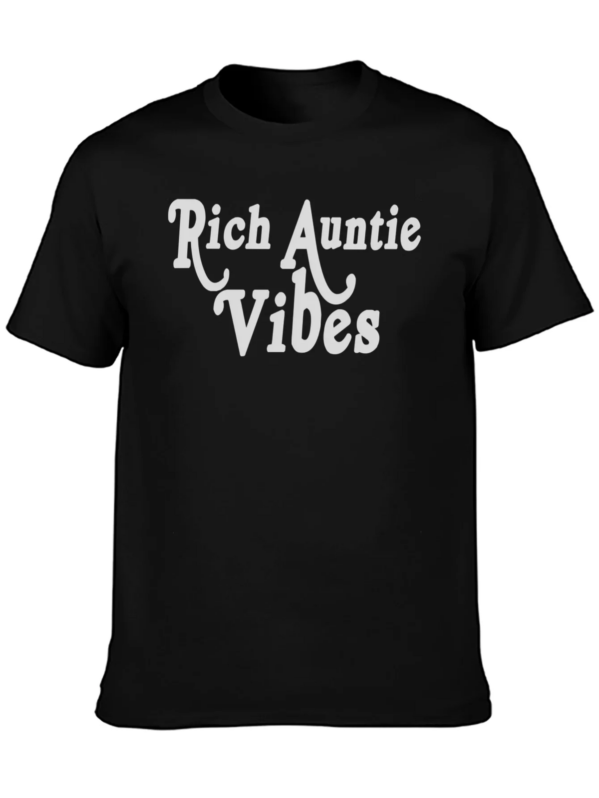 Rich Auntie Vibes Black T-Shirt product image 3