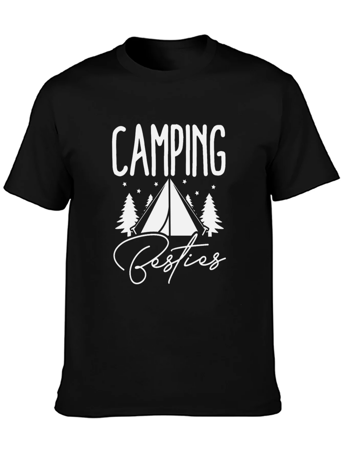 Camping Besties T-Shirt - Black Graphic Tee product image 3