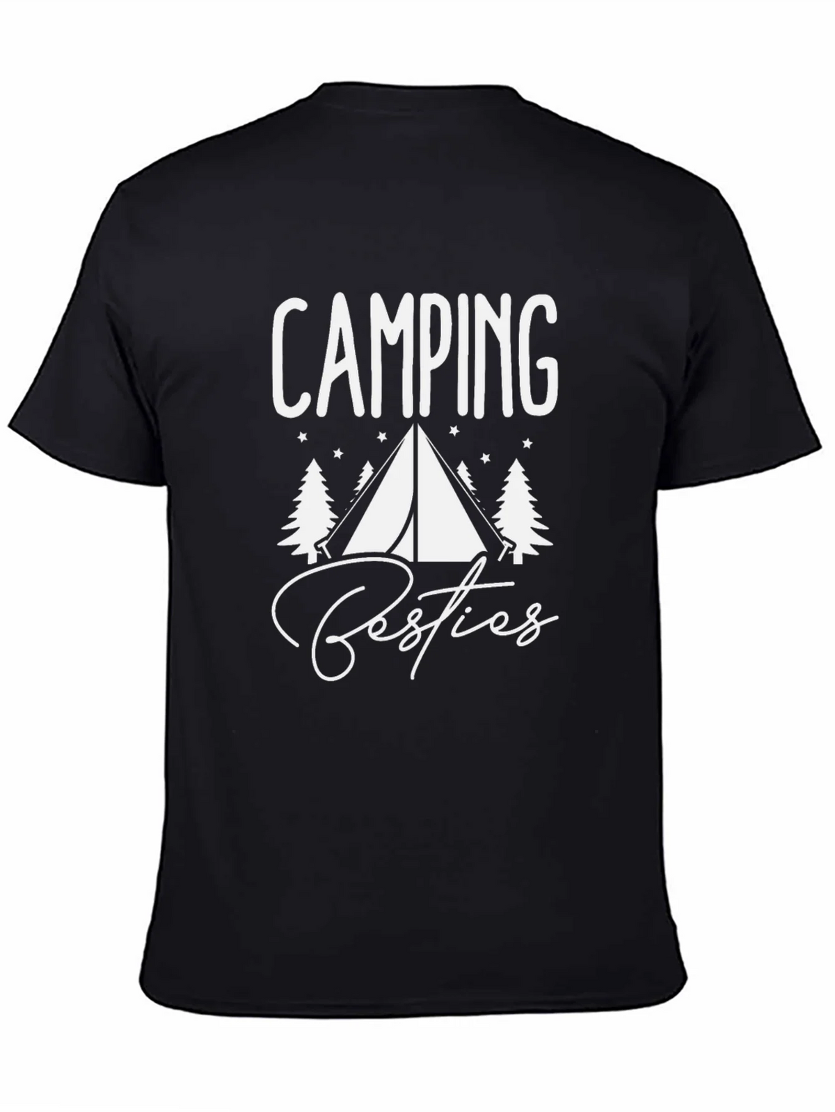 Camping Besties T-Shirt - Black Graphic Tee product image 4