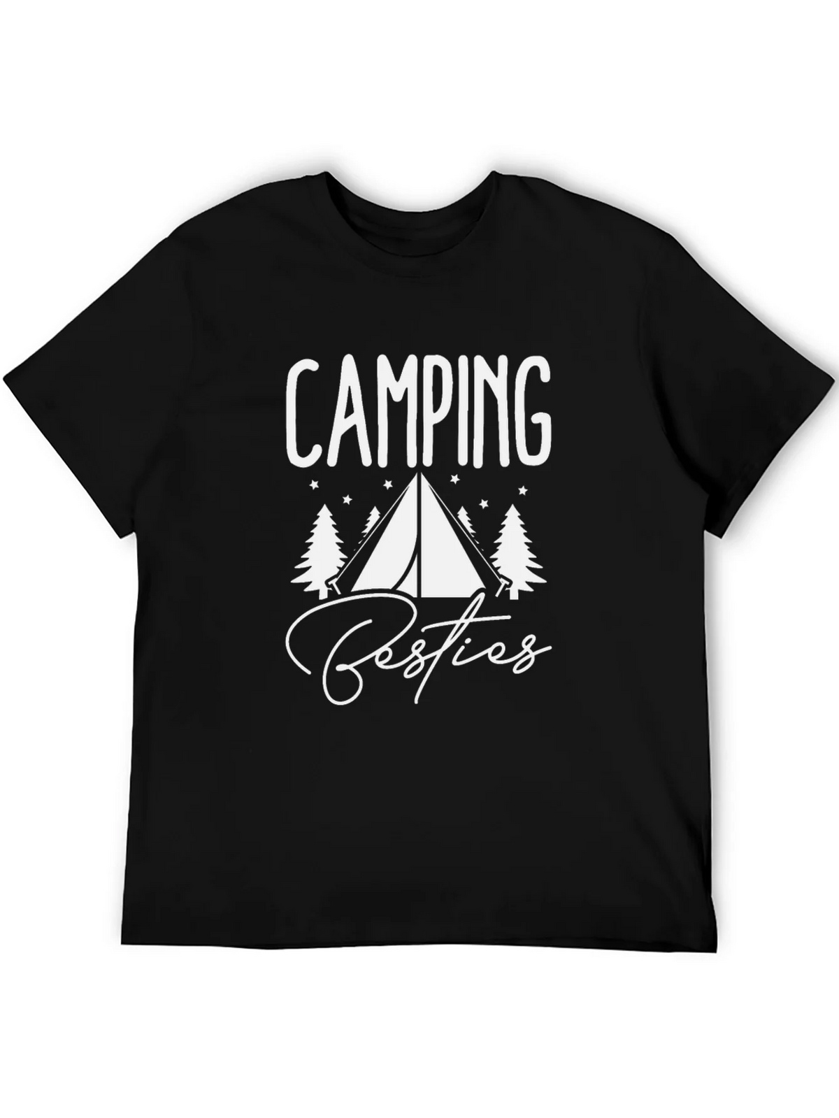 Camping Besties T-Shirt - Black Graphic Tee product image 5