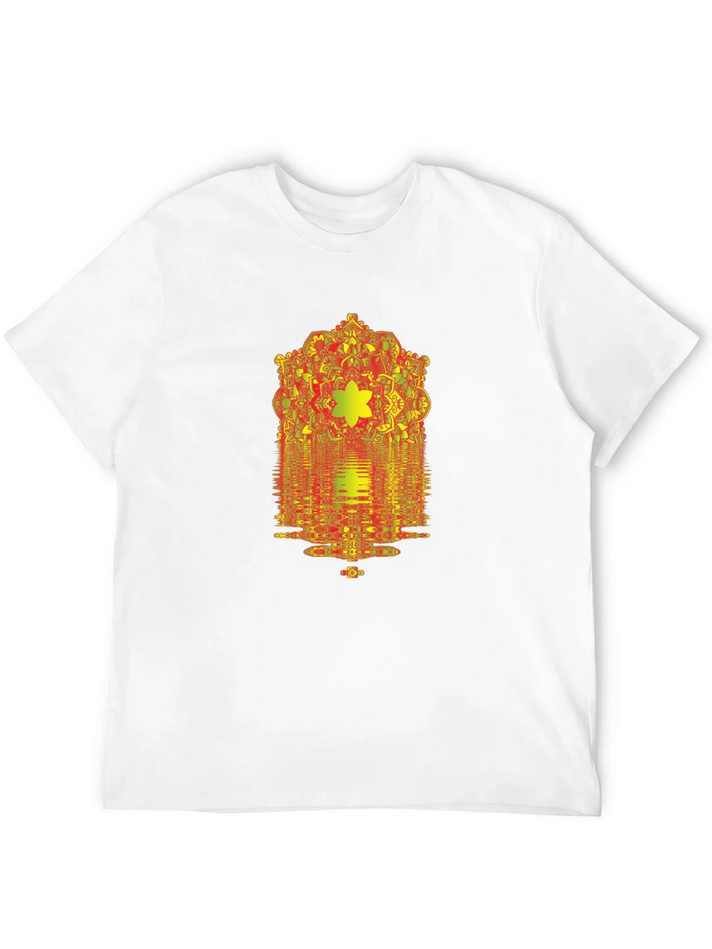 Geometric Mandala Graphic Print Black T-Shirt product image 11