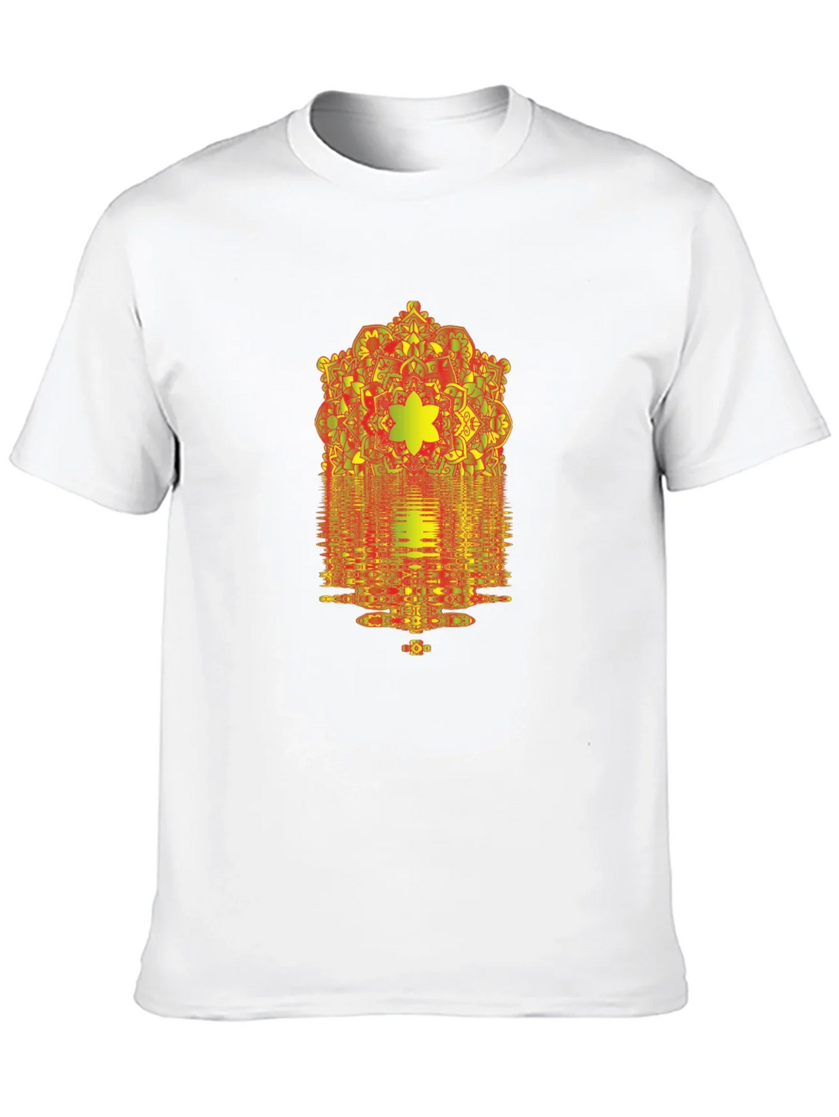 Geometric Mandala Graphic Print Black T-Shirt product image 9