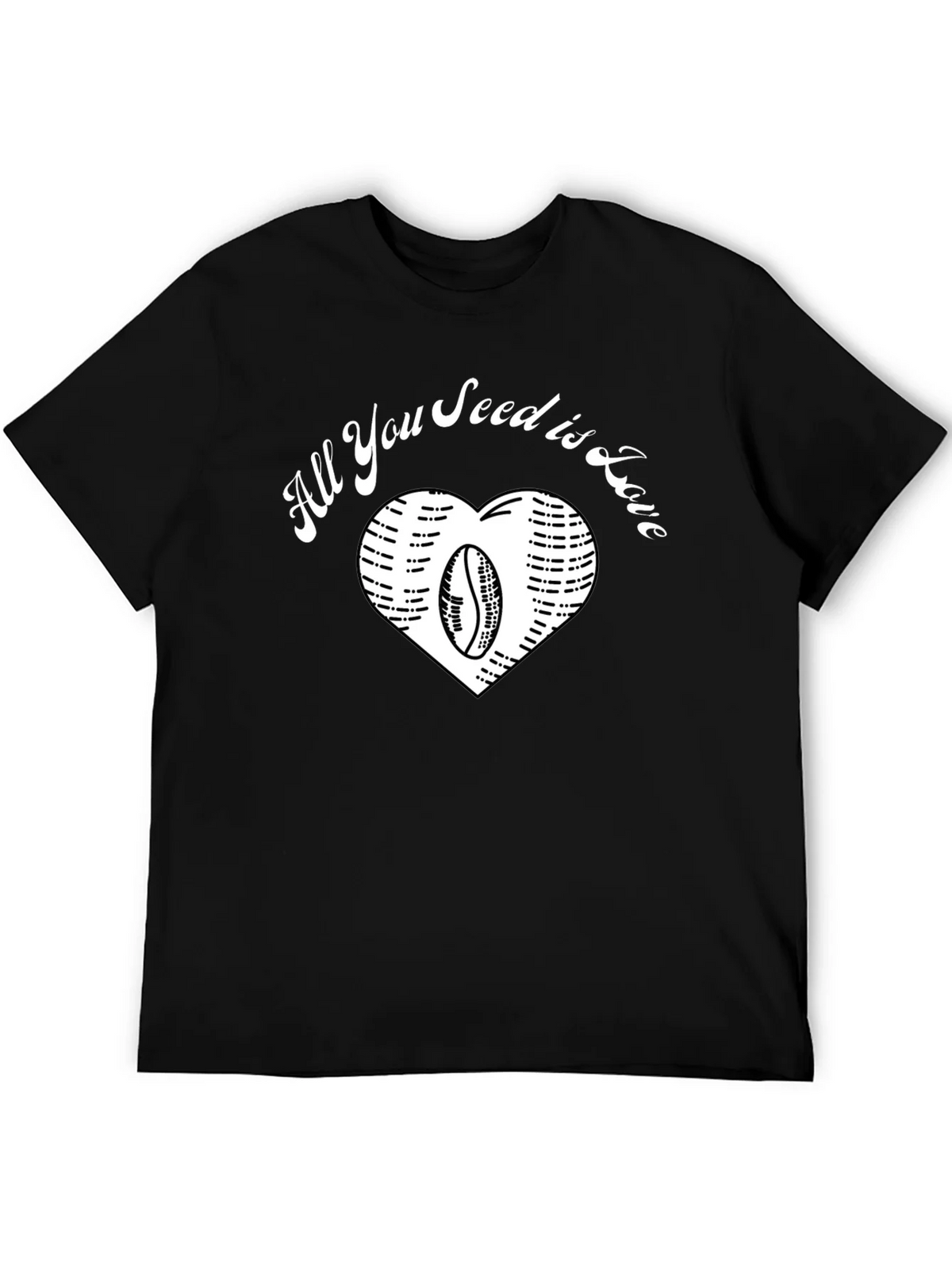 All You Seed is Love Coffee Bean Heart T-Shirt product image 5