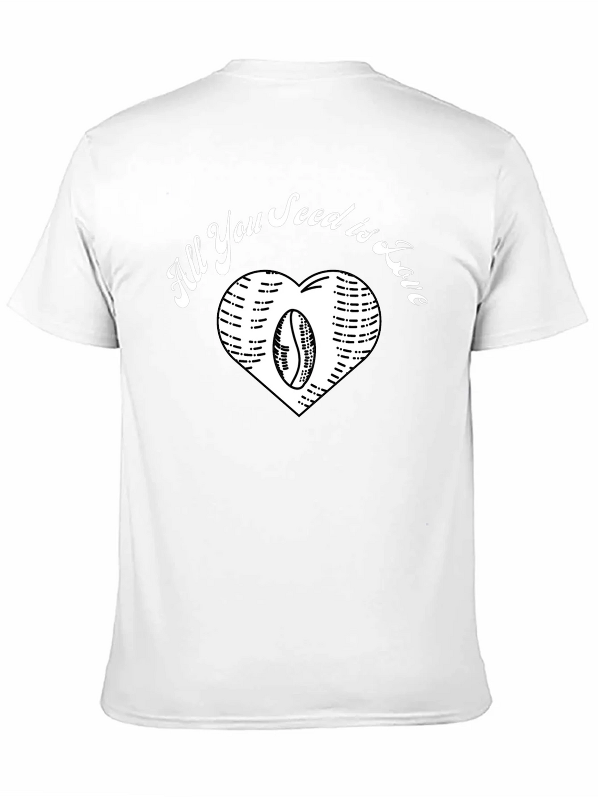 All You Seed is Love Coffee Bean Heart T-Shirt product image 10
