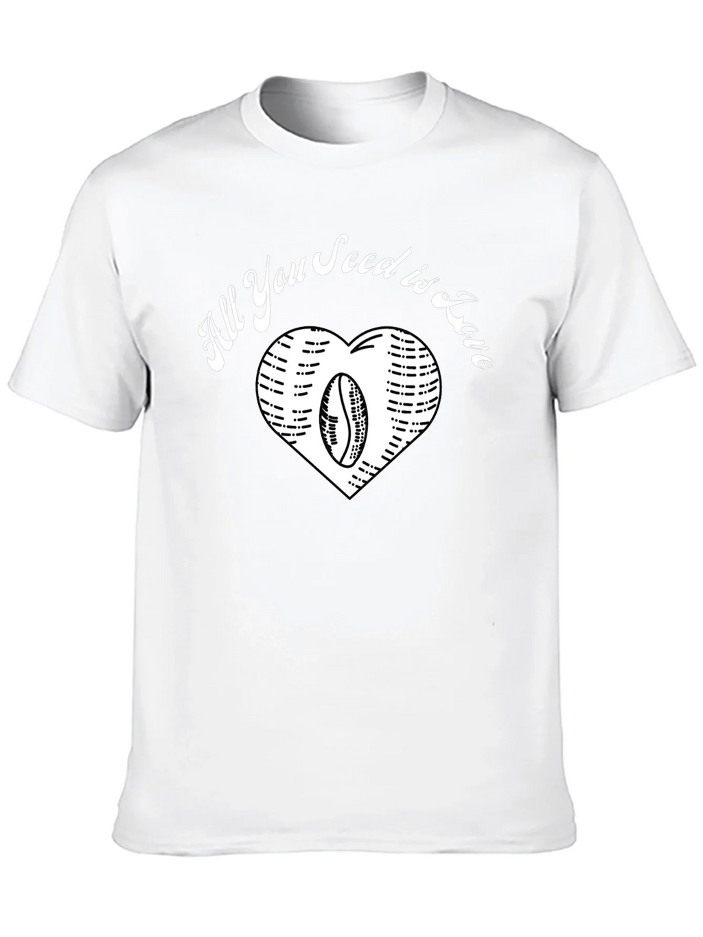 All You Seed is Love Coffee Bean Heart T-Shirt product image 9