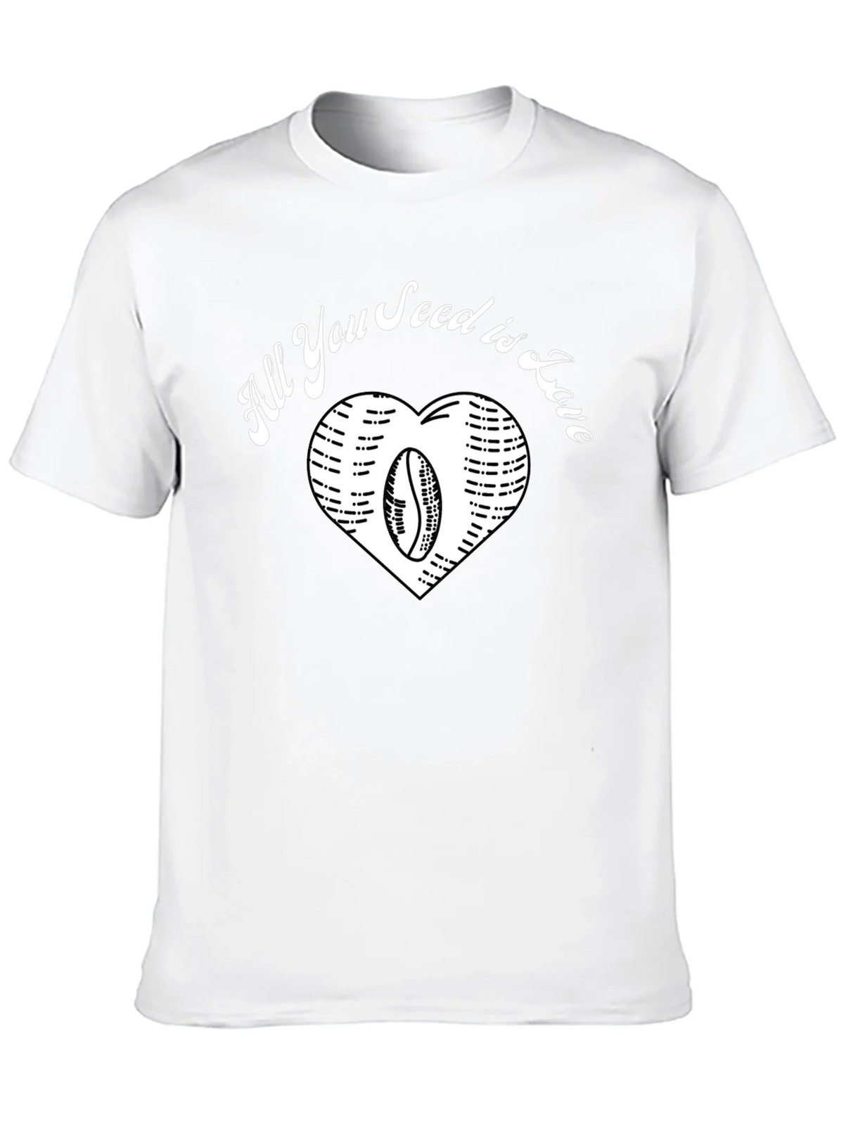 All You Seed is Love Coffee Bean Heart T-Shirt product image 9
