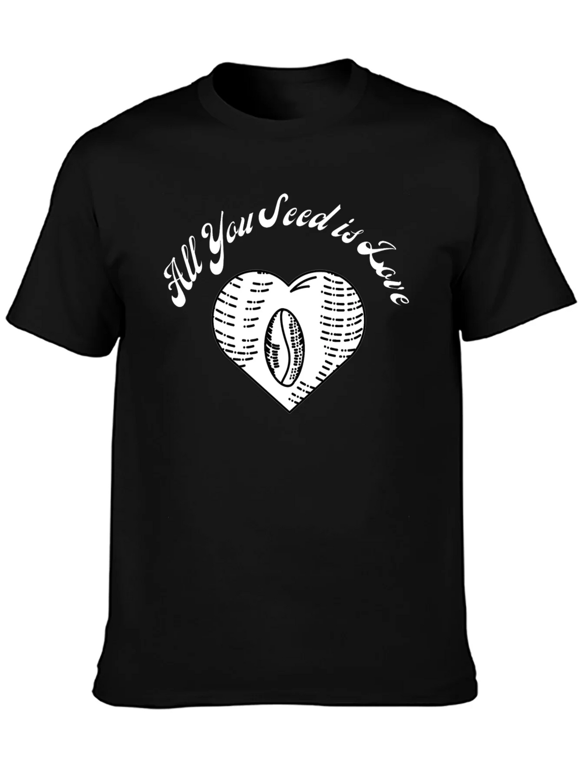 All You Seed is Love Coffee Bean Heart T-Shirt product image 3