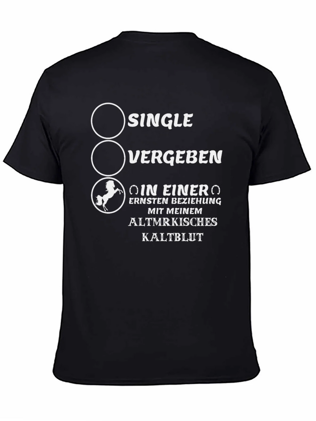Single Vergeben or Horse Lover? T-Shirt product image 4