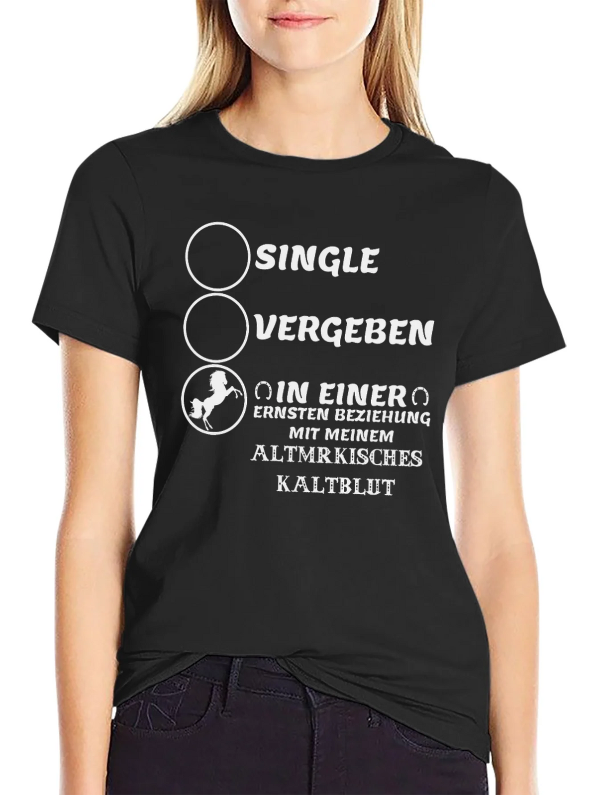 Single Vergeben or Horse Lover? T-Shirt product image 2
