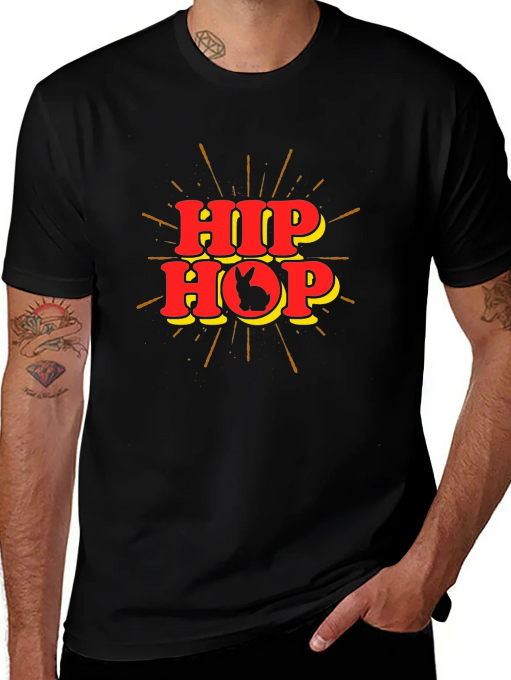 Hip Hop Easter Bunny T-Shirt - Mens product image 1