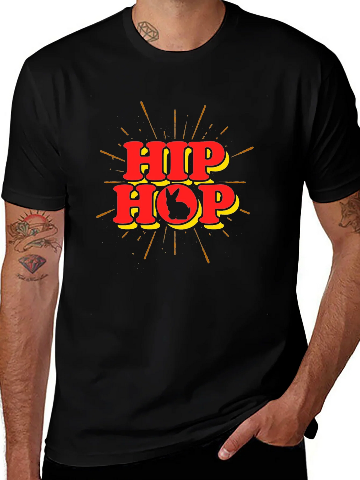 Hip Hop Easter Bunny T-Shirt - Mens product image 1