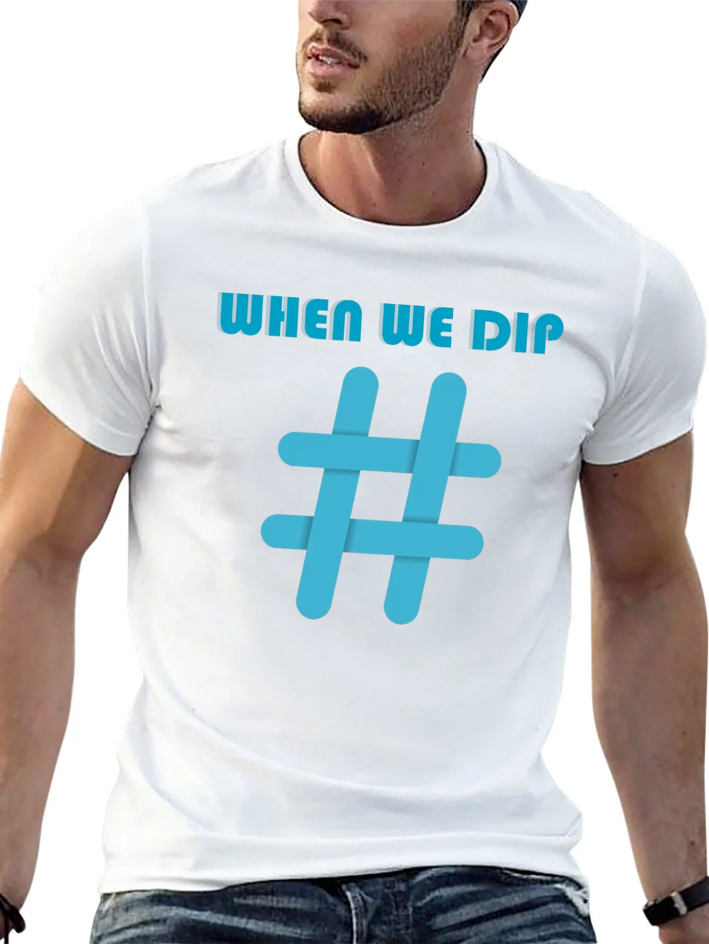 When We Dip Hashtag Graphic Black T-Shirt product image 12