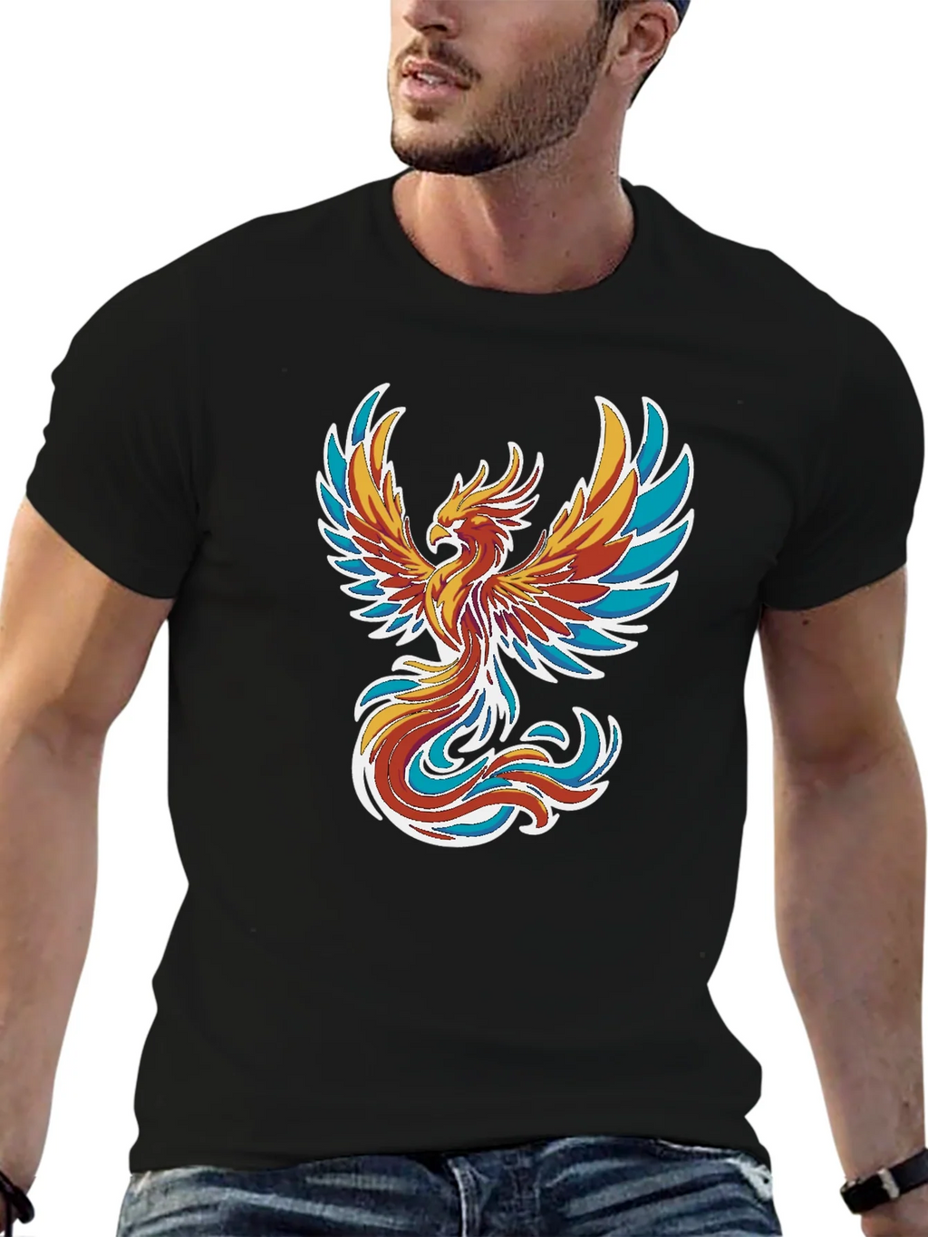 Phoenix Graphic Black T-Shirt product image 6