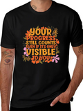 Motivational Graphic Tee - Your Progress Counts product image 1