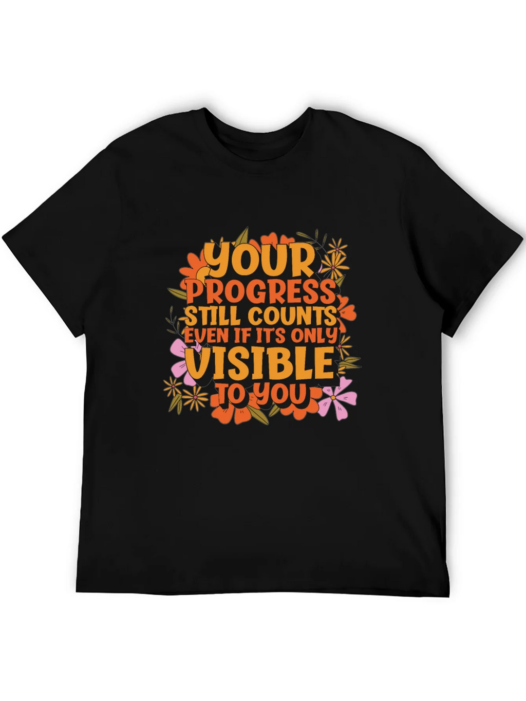 Motivational Graphic Tee - Your Progress Counts product image 5