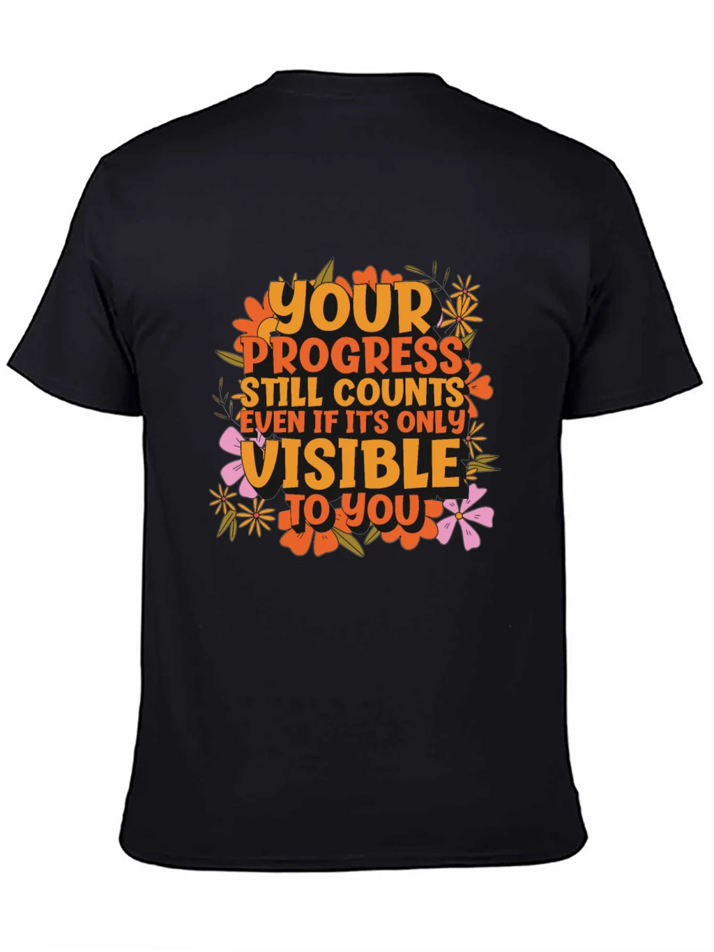 Motivational Graphic Tee - Your Progress Counts product image 4
