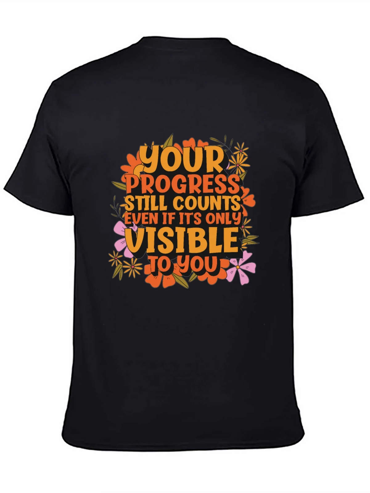Motivational Graphic Tee - Your Progress Counts product image 4