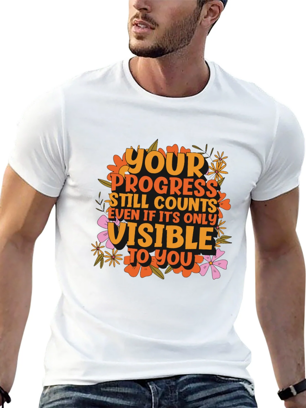 Motivational Graphic Tee - Your Progress Counts product image 12