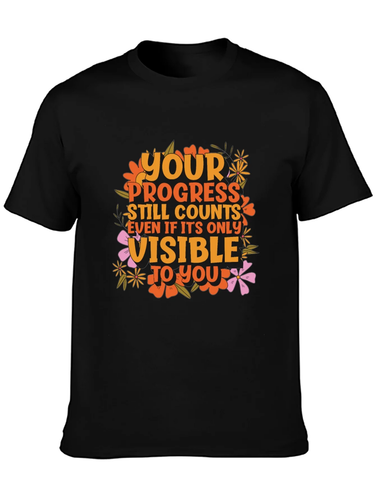 Motivational Graphic Tee - Your Progress Counts product image 3